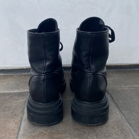 SCHUTZ BLACK LEATHER BOOTS - Picture 4 of 5